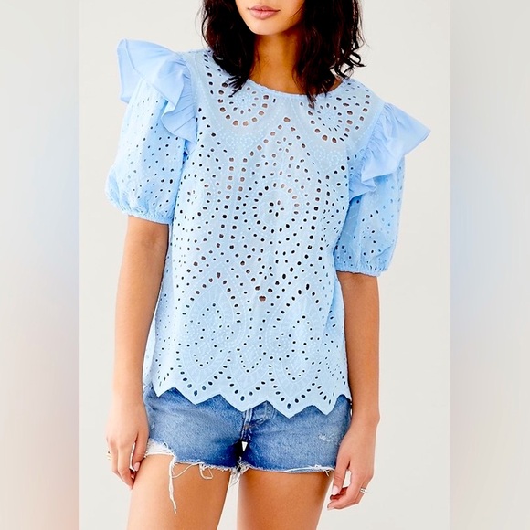 English Factory Eyelet Top - Picture 2 of 8